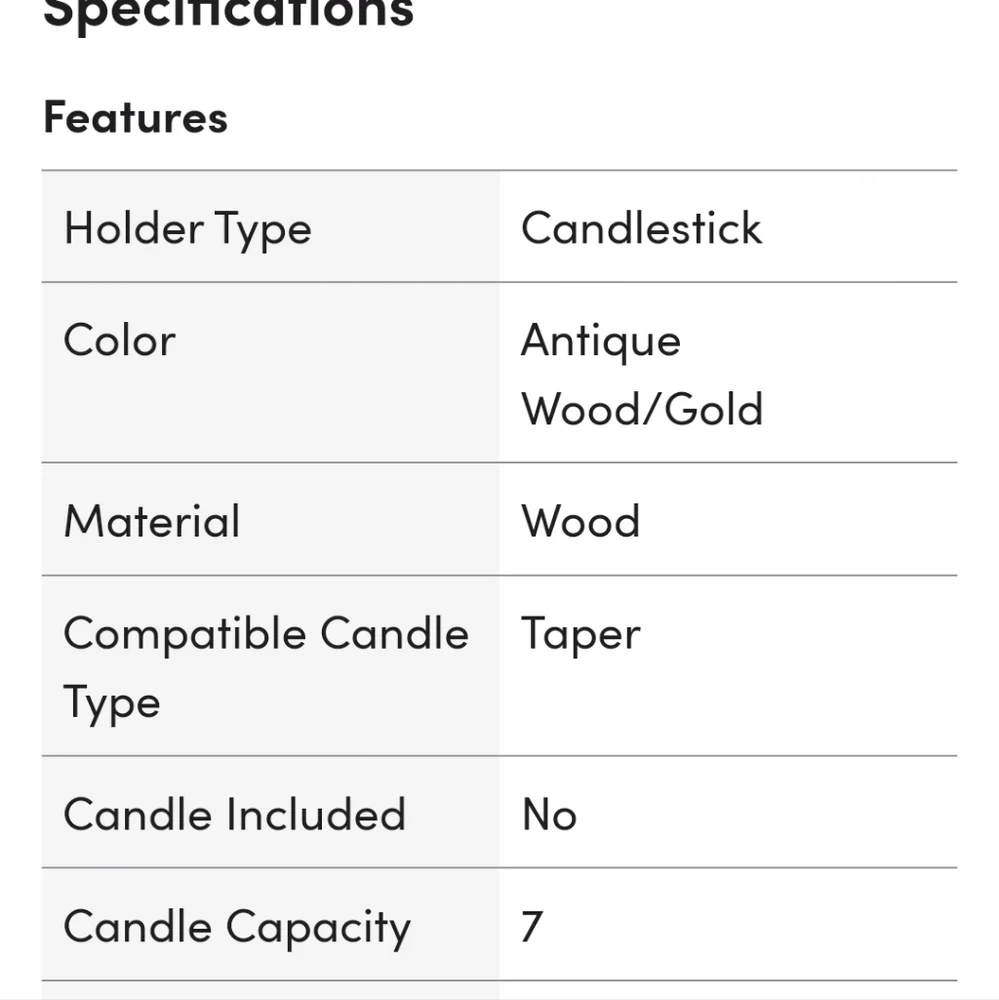 Gold Candlestick - Picture 4 of 10